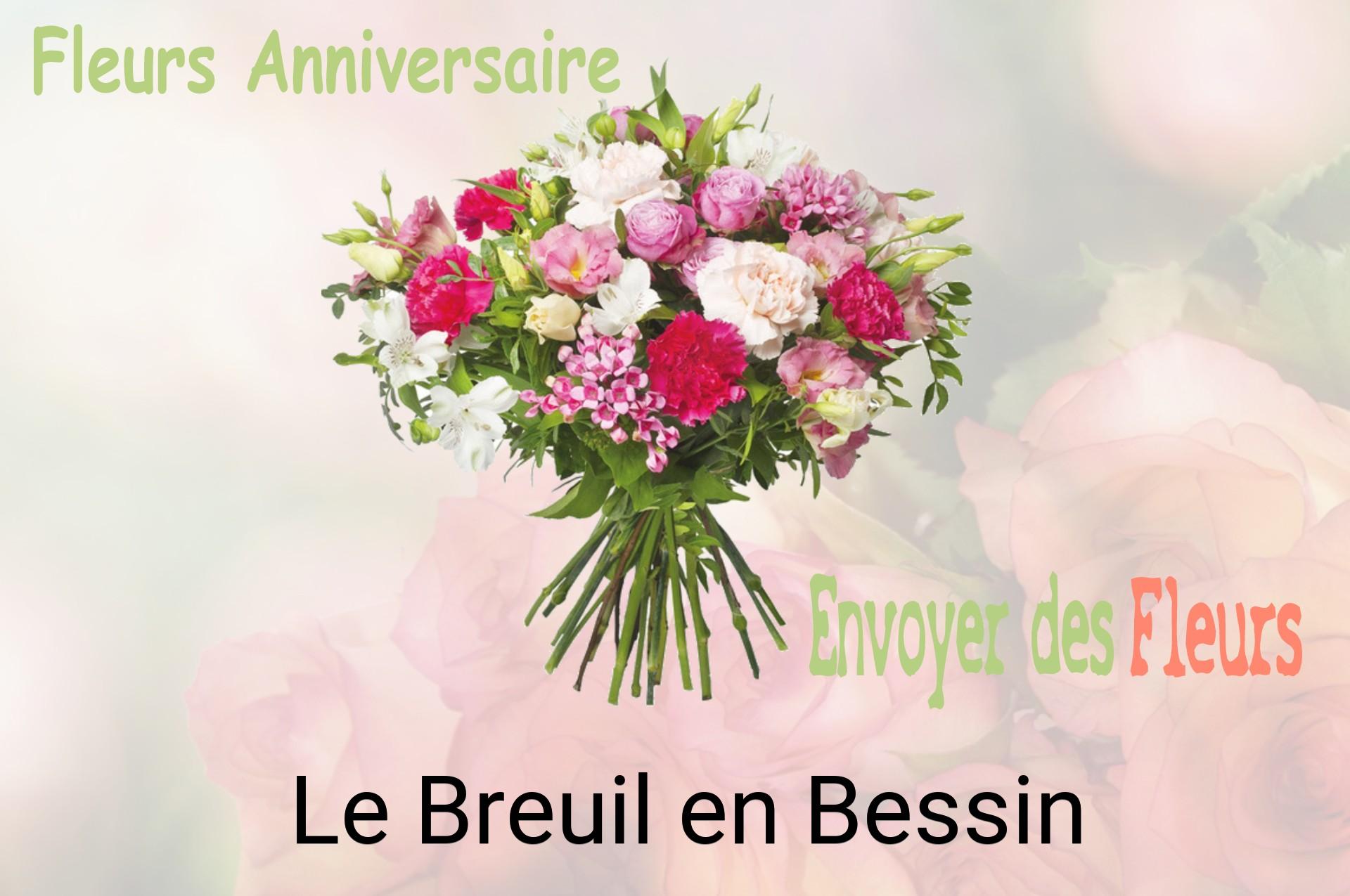 Bouquet de fleurs d’anniversaire livré à Le Breuil-en-Bessin