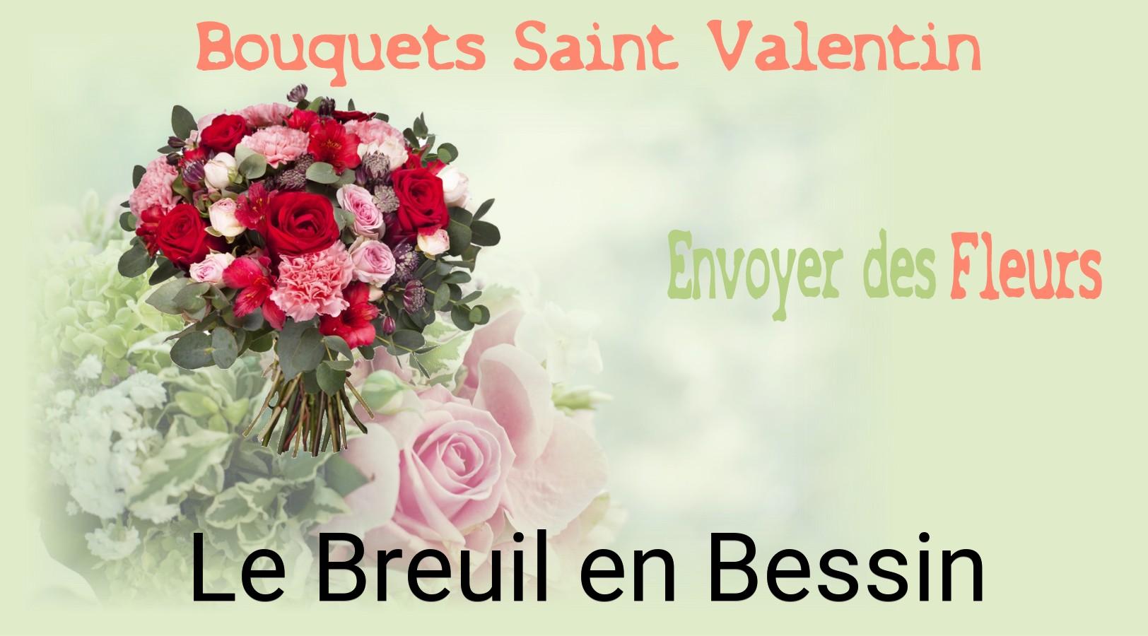 Roses de Saint-Valentin livrées à Le Breuil-en-Bessin